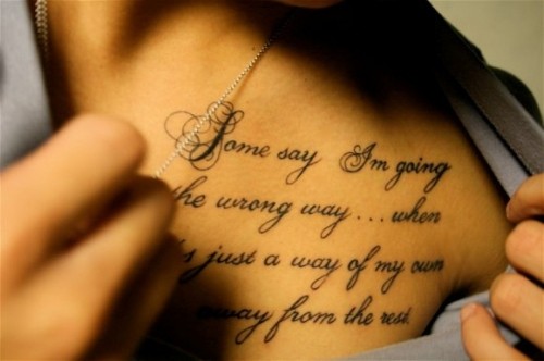 Life Quotes Tattoos For Girls.
